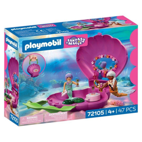 PLAYMOBIL 72105 Sac coquillage & sirenes, Les Sirenes Fantasy & Magic, 47 pieces, Des 4 ans