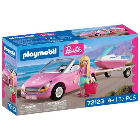 PLAYMOBIL 72123 Barbie Cabriolet & scooter de mer, 37 pieces, Des 4 ans