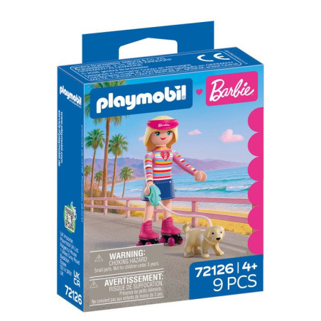 PLAYMOBIL 72126 Barbie Promenade a Malibu, 9 pieces, Des 4 ans