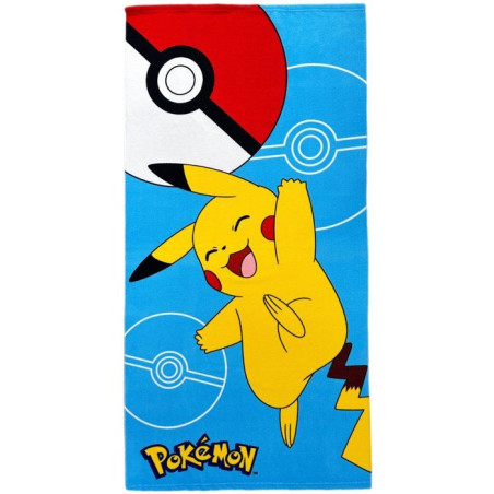 Serviette de plage 100% microfibre 70×140 cm – POKÉMON – Modele POK819