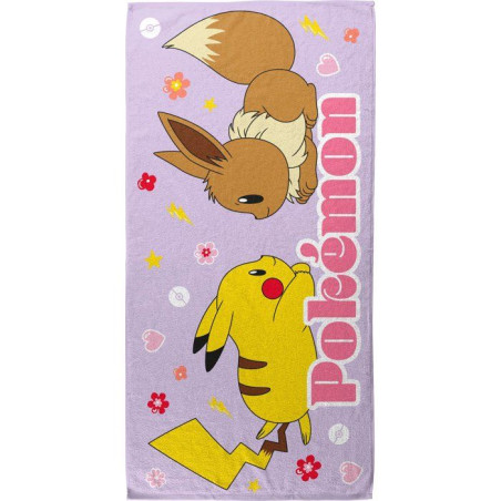 Serviette de plage 100% microfibre 70×140 cm – POKÉMON – Modele POK807