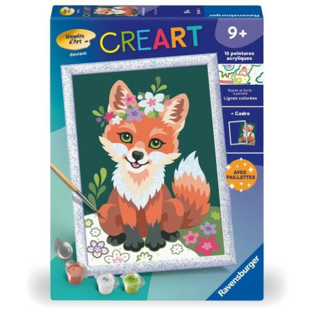 CreArt Kids 18x24cm Renard fleuri