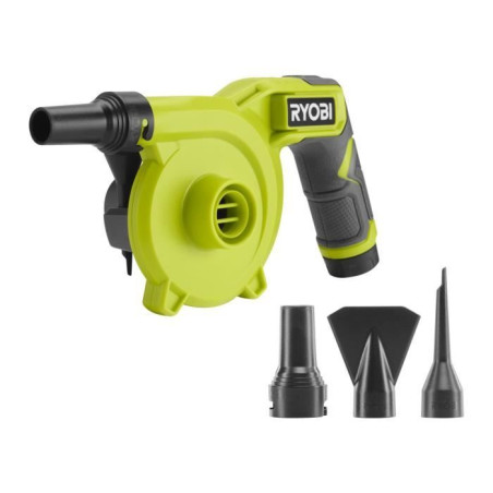 Gonfleur dégonfleur - RYOBI - 4V - Gros débit : 200 L/min - Livré avec 3 embouts de gonfleur