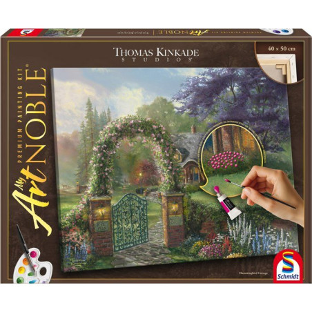 My Art Noble - Kit de peinture Premium - SCHMIDT SPIELE - Cottage aux colibris - Des 12 ans