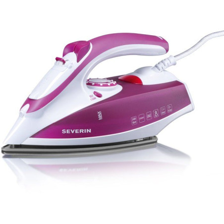 Fer a repasser vapeur - SEVERIN - BA3243 - Semelle céramique - 70 g/mn vapeur continue - 2400 W - Blanc / violet