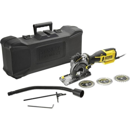 Scie Circulaire Multimatériaux STANLEY FME380K - 650W - Ø 89 mm - Coupe Bois/Métal/Plastique