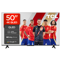 TCL 50T69C 50" QLED, Direct LED TV, 4K HDR, Smart TV Powered by Google TV (Dolby Vision & Atmos, Game Master, Motion Clarity, Co
