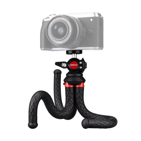 Lammcou Trépied flexible pour appareil photo - Petit format - Léger et compact - Pour selfie - Pour appareil photo reflex numéri