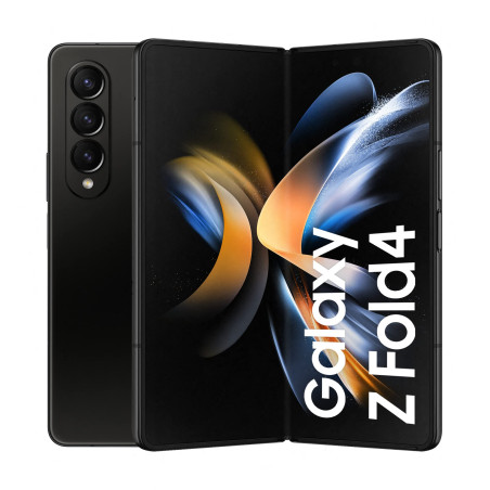 Samsung Galaxy Z Fold4, Téléphone Portable 5G, Carte SIM non incluse, Android, Smartphone Pliable, 512 Go, Noir, Extension garan