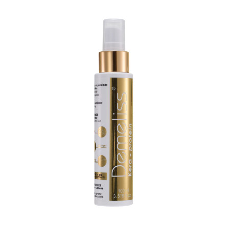 Soin Protecteur Chaleur DEMELISS KERA-PROTEIN 100ml - à Base de Kératine - Avant Lissage - Spray Thermoprotecteur