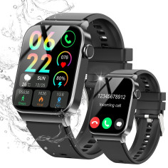 Montre connecté STECEi 1.85 pouces - Unisexe - 1,85" - IP85 - Noir