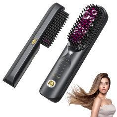 Bopcal Brosse Lissante pour Cheveux 10000mAh - 3 in 1 Brosse Lissante Sans Fil