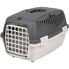 TRIXIE Box de transport Capri 1 - XS : 32x31x48 cm - Gris clair et gris foncé - Pour chien et chat TRIXIE Box de transport Capri 1 - XS : 32x31x48 cm - Gris clair et gris foncé - Pour chien et chat
