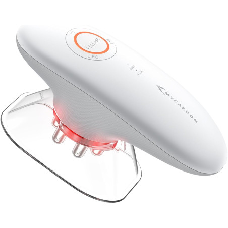 MYCARBON Masseur Anti Cellulite à Ventouse Électrique Palper-rouler Automatique Appareil Massage Infrarouge Minceur Aspiration L