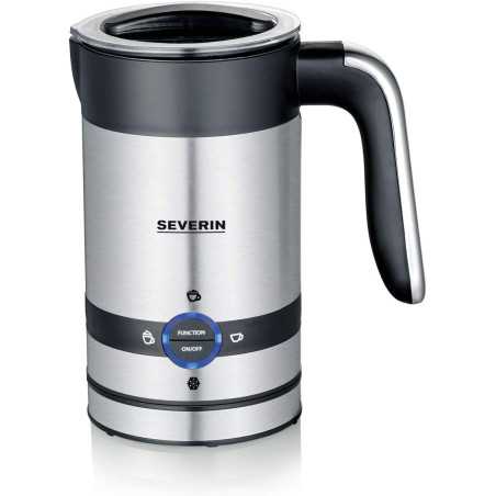 Emulsionneur de lait a induction - SEVERIN - SM3584 - Mousseur de lait chaud ou froid 200 ml en inox - 450 W - inox/noir