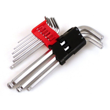 9 Clés hexagonales 1,5 a 10 mm - PRECISION STEEL