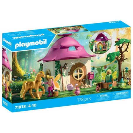 PLAYMOBIL 71838 Maison de fée avec licorne, Les fées, 178 pieces pieces, des 4 ans