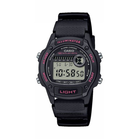 Montre - CASIO - W-220H - Mixte - Noir/Bleu - Quartz - Digital