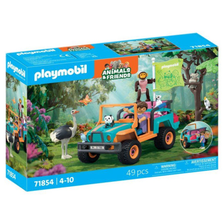 PLAYMOBIL 71854 Promenade en Tout-Terrain, Animals & Friends, 49 pieces, des 4 ans