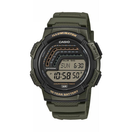 Montre - CASIO - WS-1800 - Mixte - Vert - Quartz - Digital