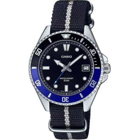 Montre - CASIO - MDV-10C - Homme - Noir/Bleu - Quartz - Analogique