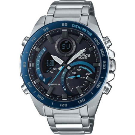 Montre - CASIO - ECB-900DB-1BER - 51,5mm - Solaire - Bluetooth - Étanche 10 bars