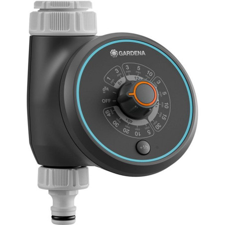 Programmateur d'arrosage - GARDENA - Easy - Pour robinets 20/27 et 26/34 - 17 cycles d'arrosage prédéfinis