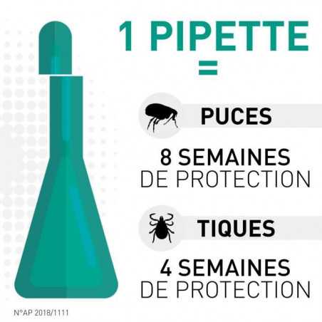Frontline Combo chien - Anti-puces anti-tiques pour chien M - 10-20kg - 6 pipettes