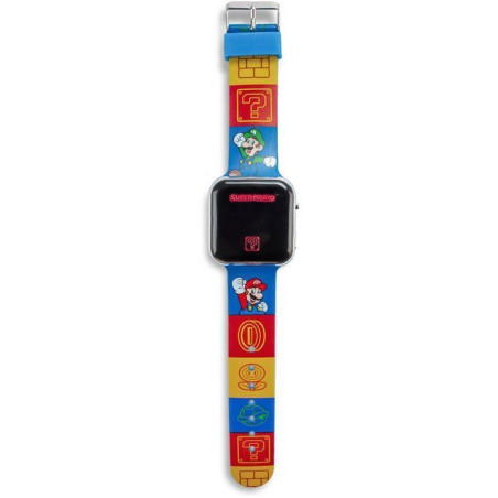 Montre LED Super Mario avec fonctions heure et date