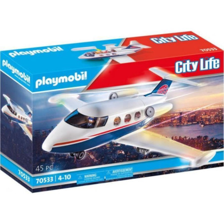 PLAYMOBIL 70533 Jet privé, City action, My life, 45 pieces, monde miniature pour enfant des 4 ans
