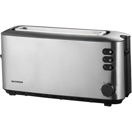Grille-pain automatique compact - SEVERIN - AT 2515 - Toaster compact 1 fente, Réglage brunissage, Fonction décongélation, in