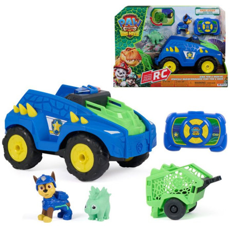 Véhicule Rc Tow & Dash Chase - La Pat' Patrouille - Le Film Mission Dino - SPINMASTER - A Partir De 3 Ans