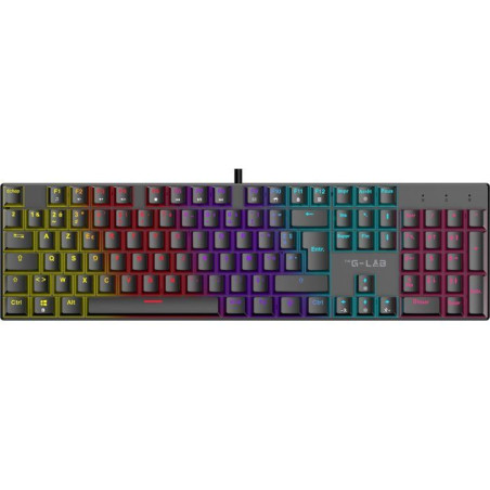 Clavier gamer mécanique - Switch rouge - THE G-LAB - KEYZ RADIUM - 100% - Filaire - Rainbow