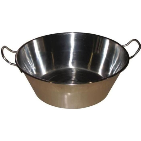 Bassine a confiture - BAUMALU - Standard - Acier inoxydable argenté - 38 cm - 9 L - Tous feux dont induction