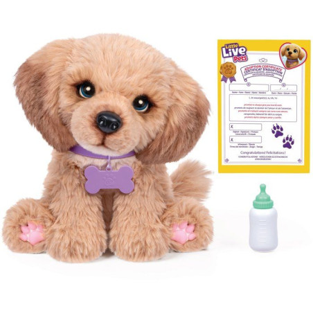 Peluche interactive - LITTLE LIVE PETS - Mini Puppy - Sons - Réactions réalistes