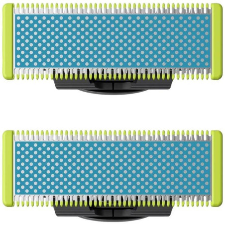 Lames de Rechange - PHILIPS - QP225/50 OneBlade - Compatibles Tous Manches, Anti-Friction, 4 Mois d'Utilisation, Étanches