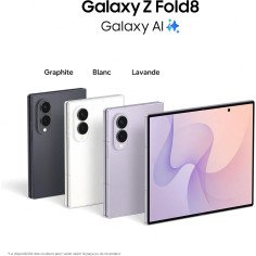 Samsung Galaxy Z Fold 8 1 To Graphite – Smartphone Pliable IA, Batterie 4800mAh