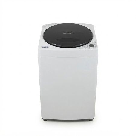 Lave-linge top Sharp 8 kg à tambour sans trous lavage chaud et froid