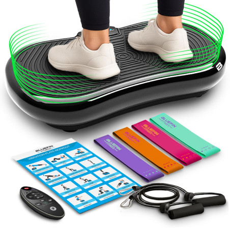 Plateforme Vibrante Bluefin Fitness Machine à d\'exercice Vibrations Appareil à Vibrations pour l\'entraînement de Tout Le Corps