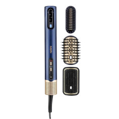 Multistyler BaByliss Air Wand AS6553E -Tout en Un - Anti Frisottis, Sans Dommage dû à la chaleur, 3 accessoires - Bleu