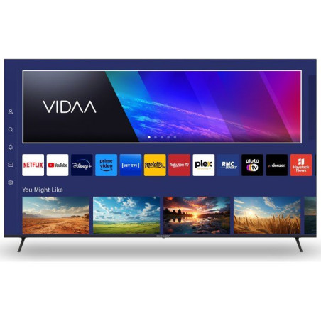 Schneider GMS75A2 - TV LED 75 (189 cm) - 4K UHD - Dolby Audio - Smart TV VIDAA - 3 HDMI - HDMI 2.0