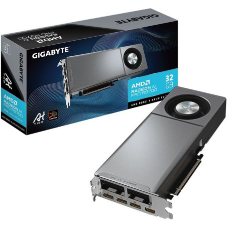 GIGABYTE - Radeon AI PRO - Carte graphique - R9700 AI TOP - 32 Go
