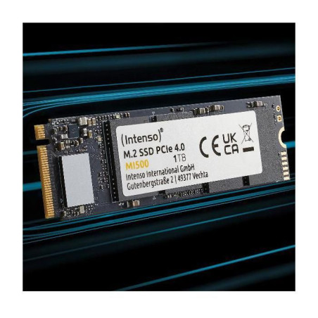 INTENSO - MI500 - SSD Interne - 1 To - NVMe M.2 PCIe Gen 4x4 - Vitesse de lecture jusqu'a 5 300 Mo/s