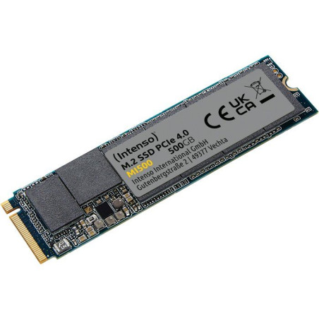 INTENSO - MI500 - SSD Interne - 500 Go - NVMe M.2 PCIe Gen 4x4 - Vitesse de lecture jusqu'a 5 300 Mo/s