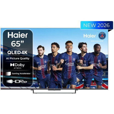 Haier H65S85GUX - TV QLED 65 (164 cm) - 4K UHD 3840x2160 - HDR10+ - Google TV - 4xHDMI 2.1 - WiFi
