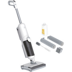 HOOVER HW500 - Aspirateur Balai Laveur sans Fil Eau et Poussiere - Double Rouleau - Moteur Haute Performance 230W