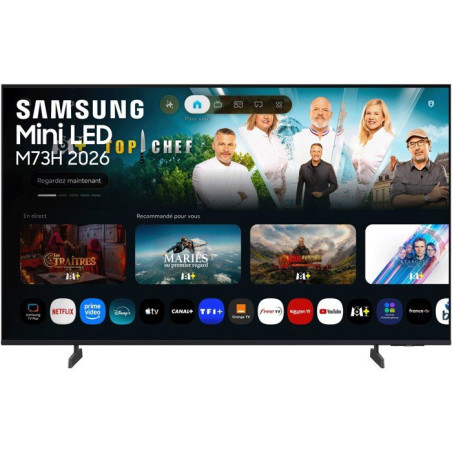 Samsung 75M73H - TV MiniLED 75 (190 cm) - 4K UHD 3840x2160 - Gaming Hub - Smart TV - 3xHDMI - WiFi