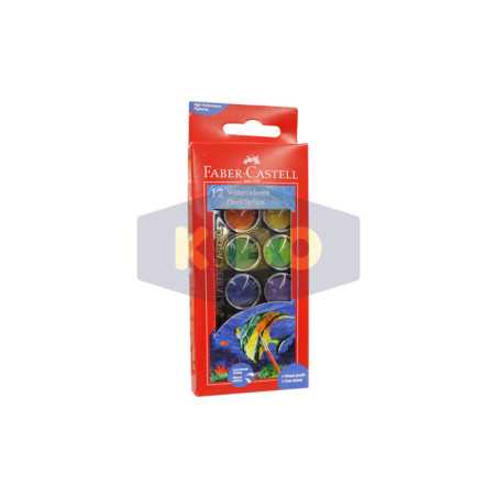 Blister aquarelle de 12 pastilles