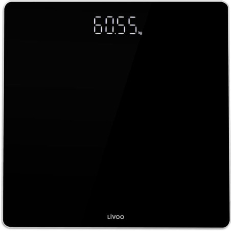 Pese-personne électronique - LIVOO - DOM524N - Écran LED - 180 kg - Verre trempé