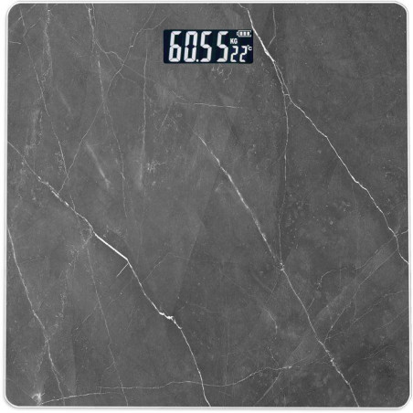 Pese-personne électronique - LIVOO - DOM529PN - Écran LCD rétroéclairé - 180 kg - Verre trempé